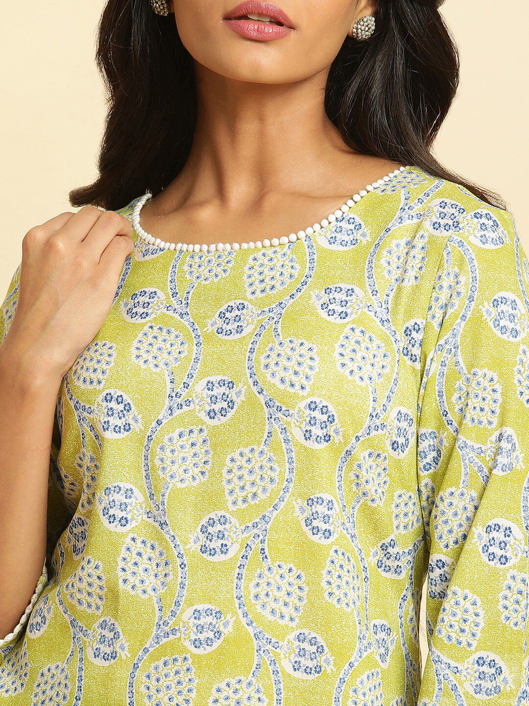 W Ethnic Motifs Printed Kurta