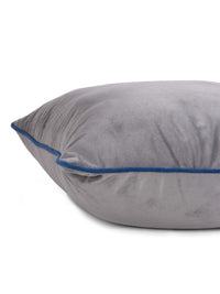 STITCHNEST 5 Pcs Blue & Grey Velvet Square Cushion Covers
