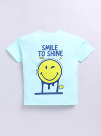 Happy Faces Boys Printed Pure Cotton T-shirt