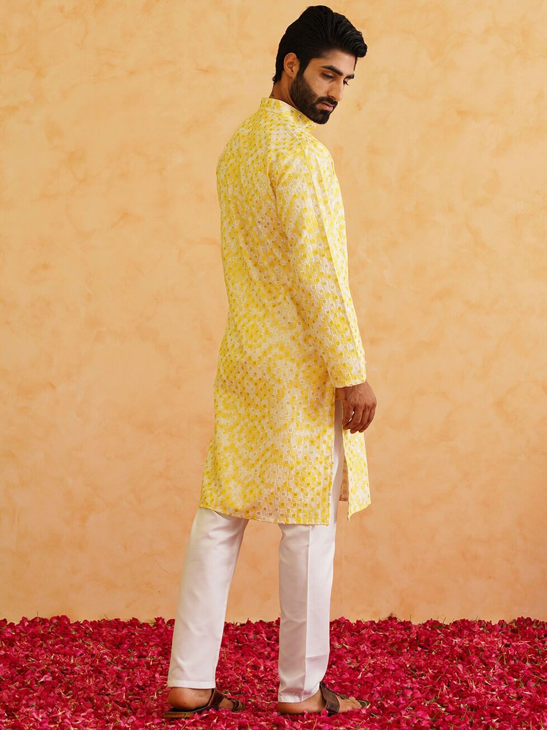 SOJANYA Ethnic Motifs Embroidered Regular  Pure Cotton Kurta with Churidar