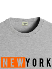 ADRO Men Typography Printed Applique T-shirt