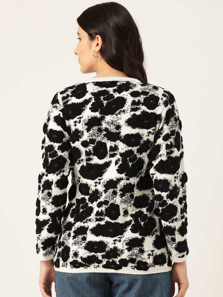 Monte Carlo Women Printed Cardigan