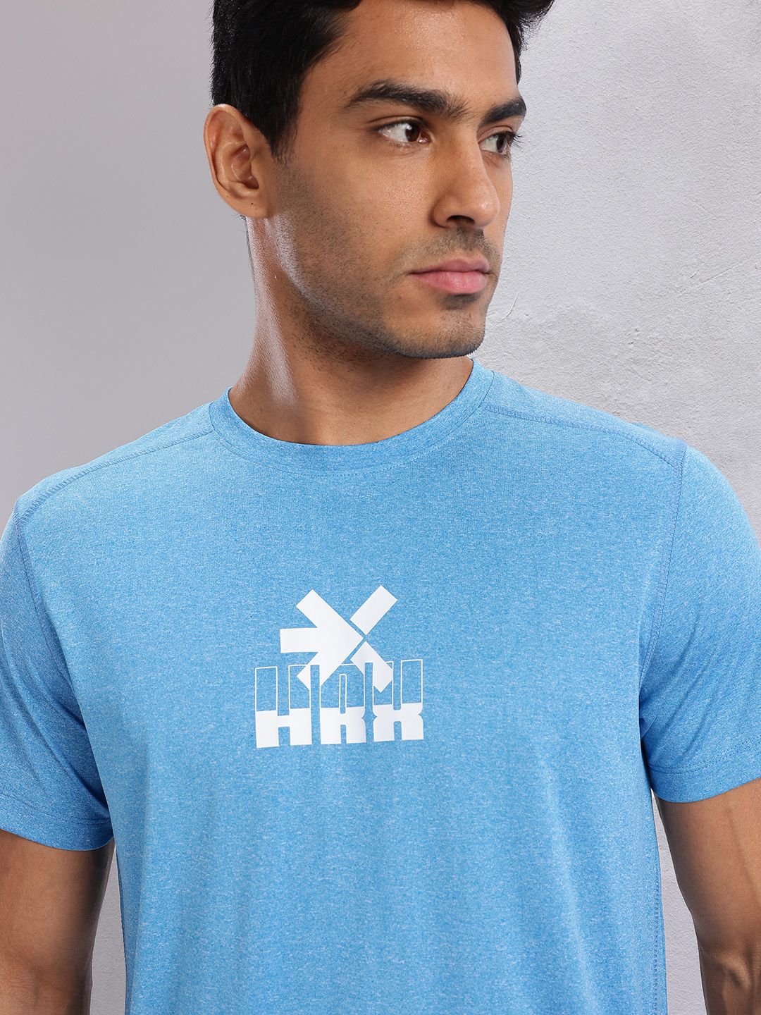HRX by Hrithik Roshan Men Brand Logo Printed Rapid-Dry Training T-shirt