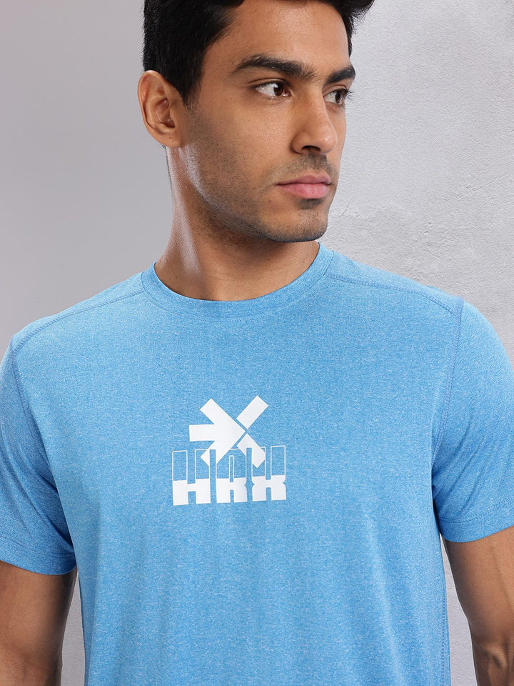 HRX by Hrithik Roshan Men Brand Logo Printed Rapid-Dry Training T-shirt