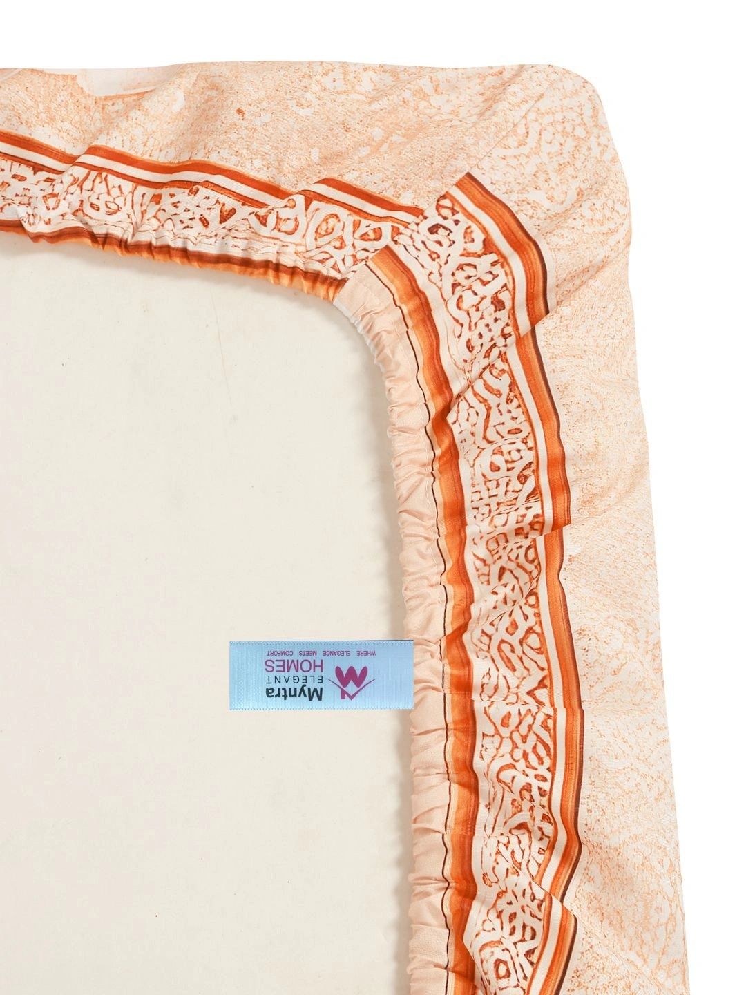 Myntra Elegant Homes Warna Peach Bunga 400 TC Cadar King dengan 2 Sarung Bantal