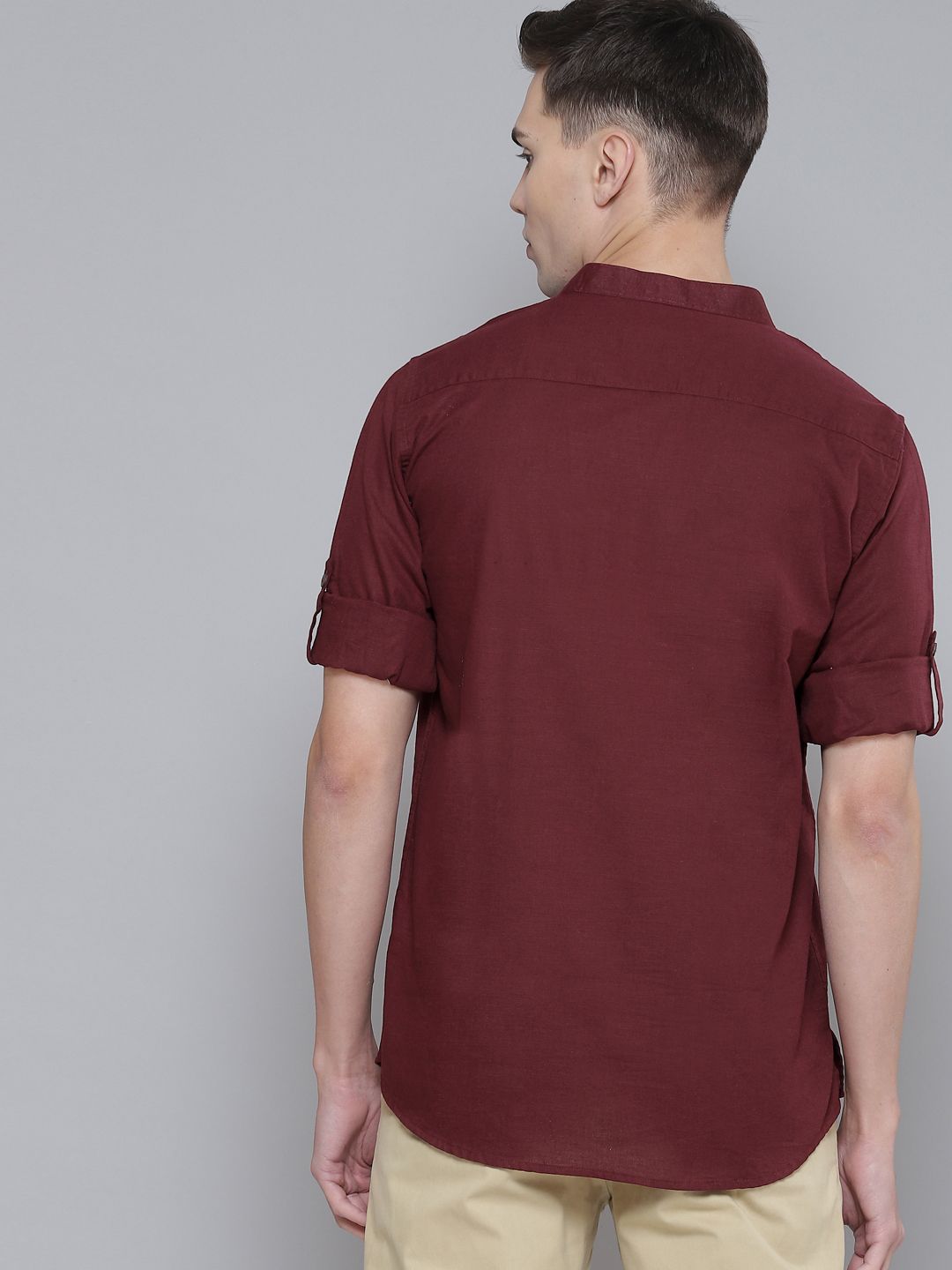 Dennison Men Maroon Comfort Fit kurta