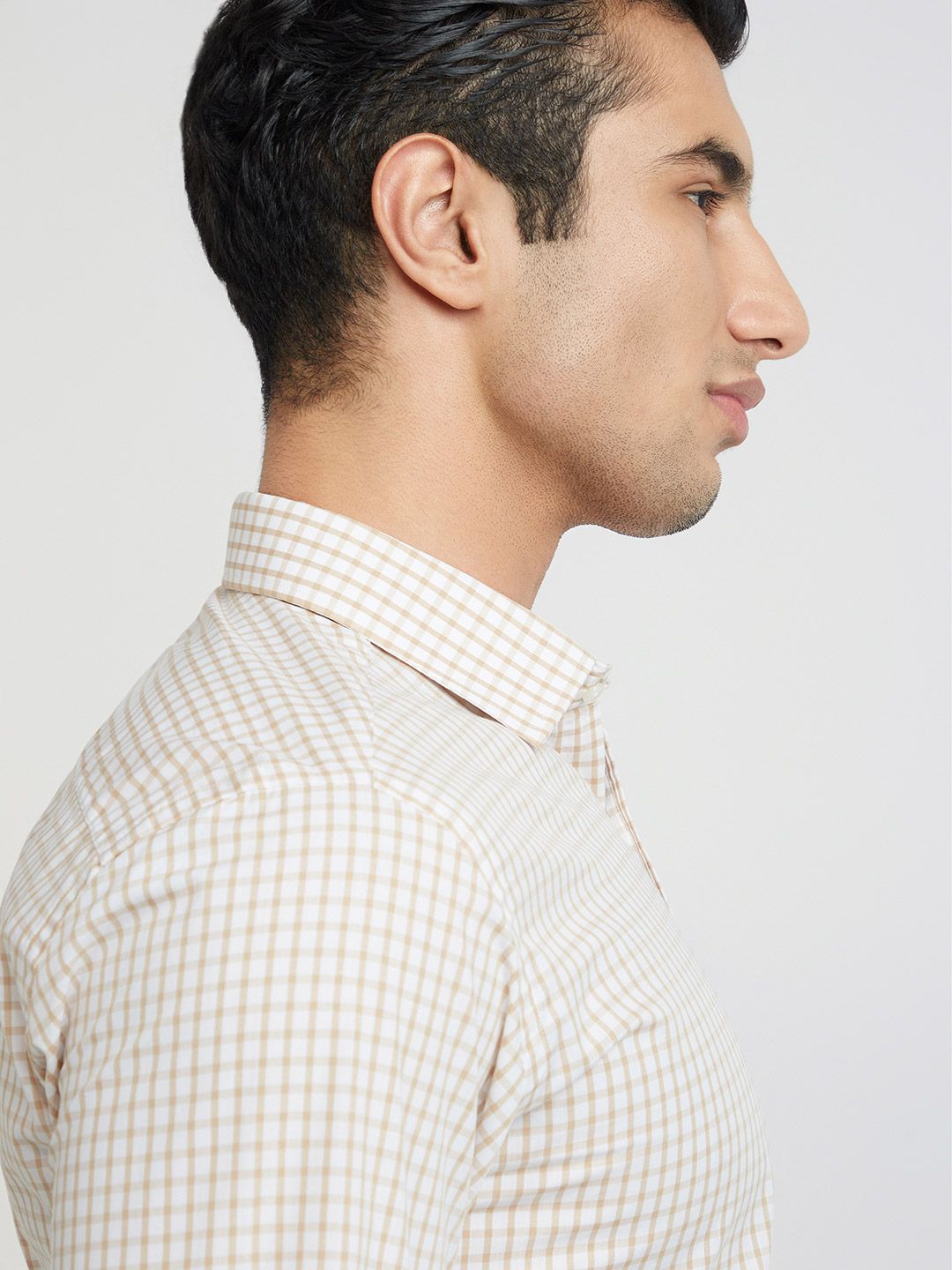 Park Avenue Slim Fit Checked Pure Cotton Formal Shirt