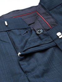 Raymond Men Textured Slim Fit Formal Trousers