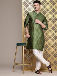 House of Pataudi Polka Dot Printed Jashn Kurta