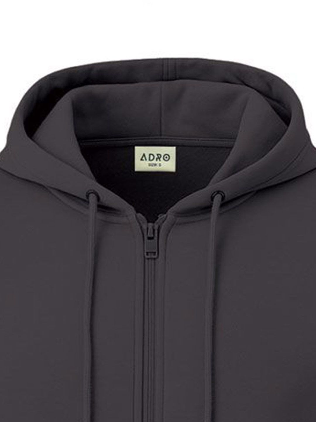 ADRO Men Printed Hooded Zip-Up Sweatshirt