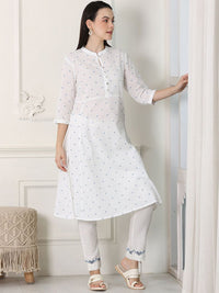 W Women Geometric Sequinned Kurta