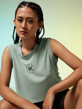 HRX by Hrithik Roshan Brand Logo Printed Cut-Out Back Rapid-Dry Running T-shirt