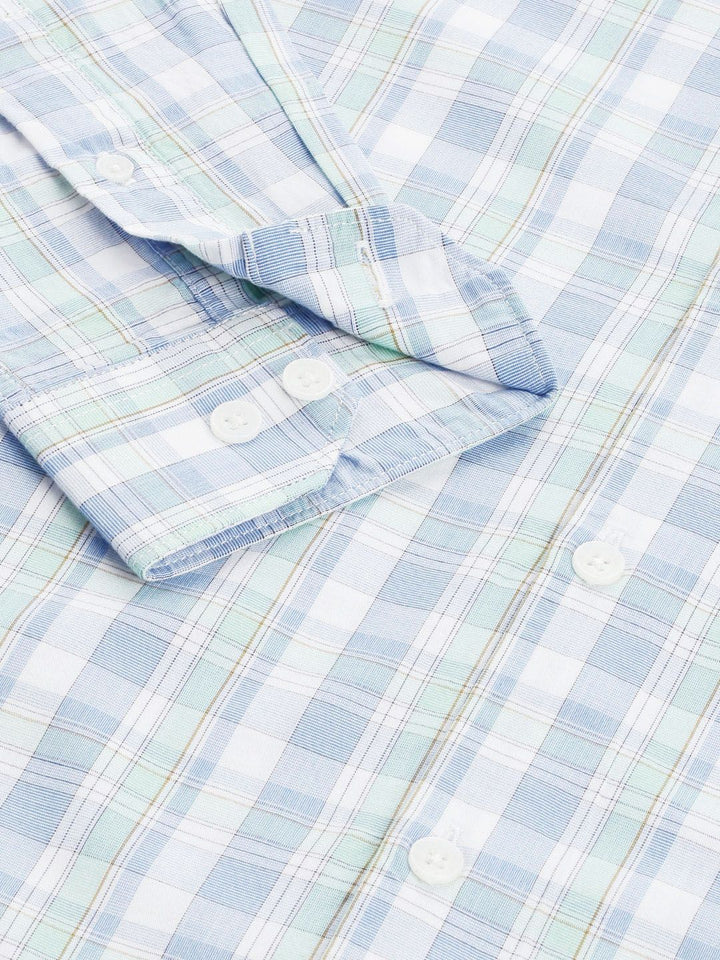 Park Avenue Slim Fit Checked Pure Cotton Casual Shirt