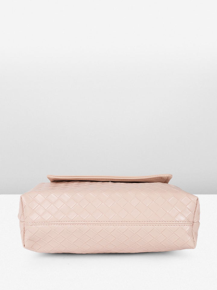 DressBerry Textured Structured Shoulder Bag