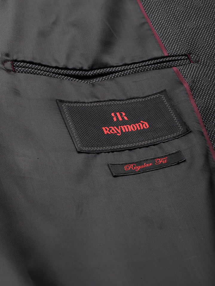 Raymond Textured Regular Fit Single-Breasted Formal Blazer