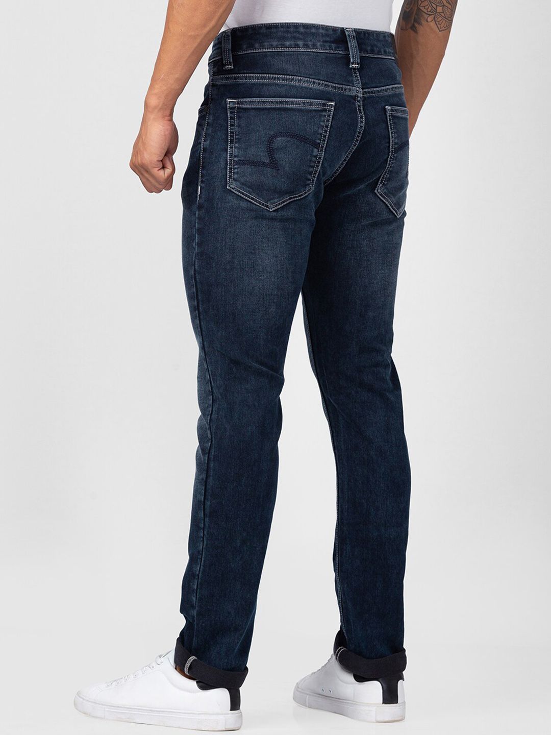 SPYKAR Men Cotton Regular Fit Heavy Fade Jeans