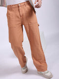 The Indian Garage Co Men Baggy Relaxed Fit Mid Rise Cotton Jeans
