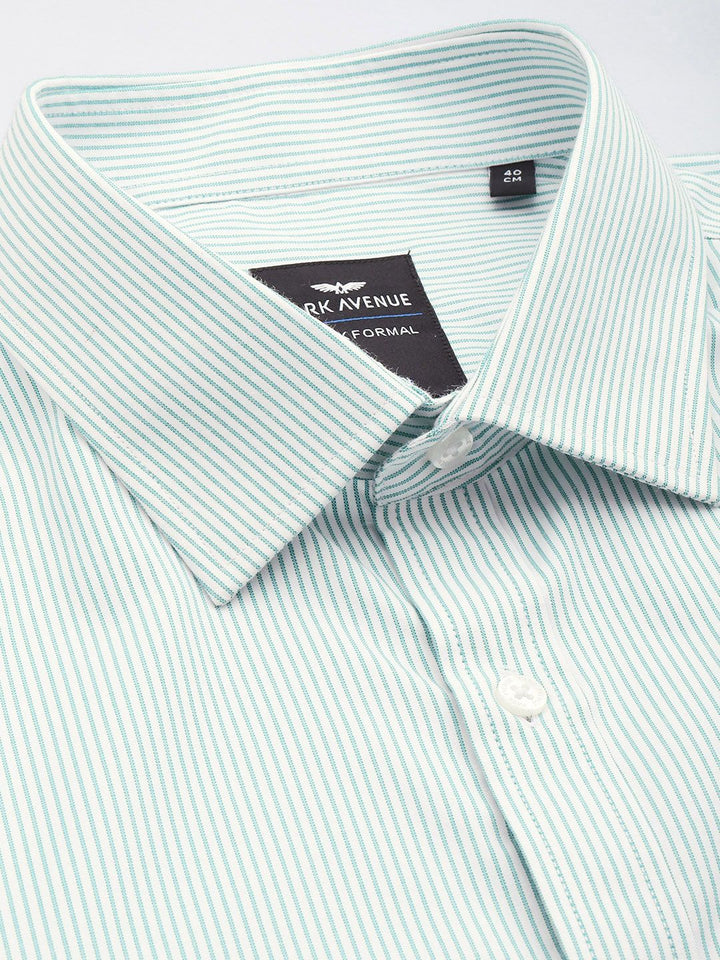 Park Avenue Slim Fit Opaque Striped Easy Care Formal Shirt