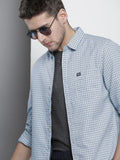 The Indian Garage Co Men Slim Fit Opaque Checked Casual Shirt