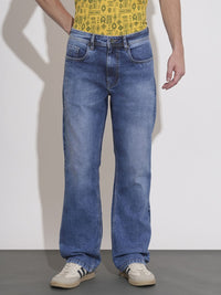 Being Human Men Bootcut Heavy Fade Stretchable Jeans