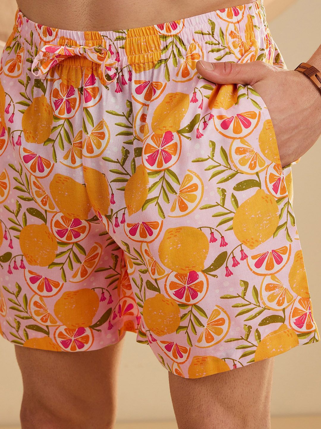 DENNISON The Vacay Mode Graphic Printed Shirt With Shorts
