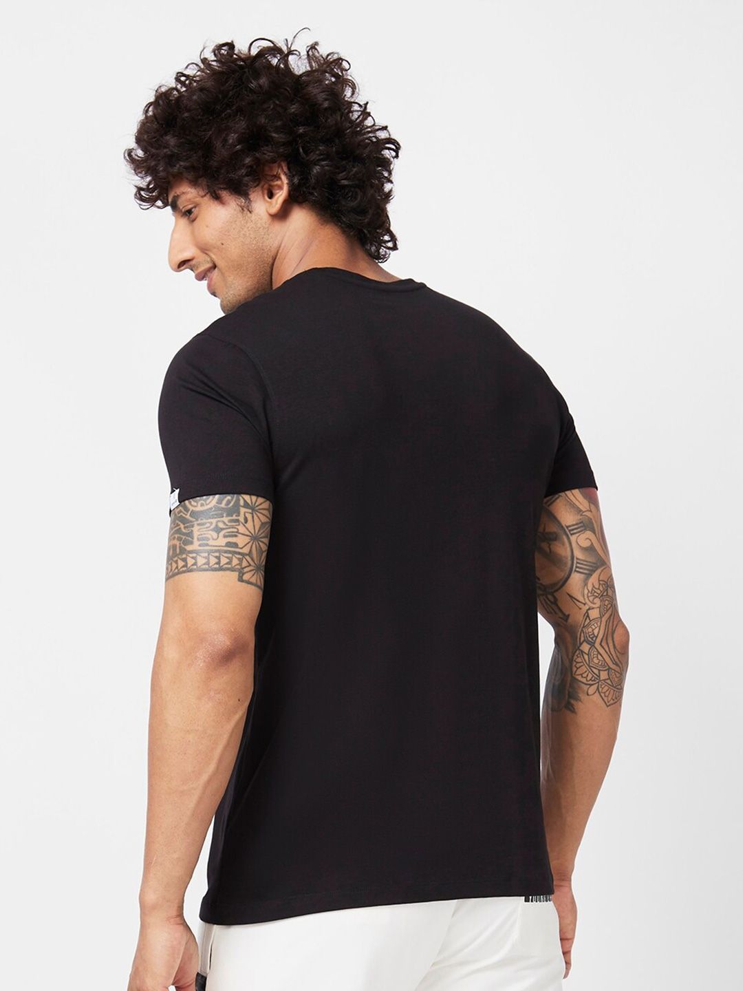 SPYKAR Typography Printed Slim Fit Cotton T-Shirt