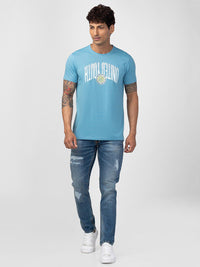SPYKAR Men Typography Printed T-shirt