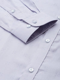 Raymond Pure Cotton Self Design Textured Slim Fit Formal Shirt