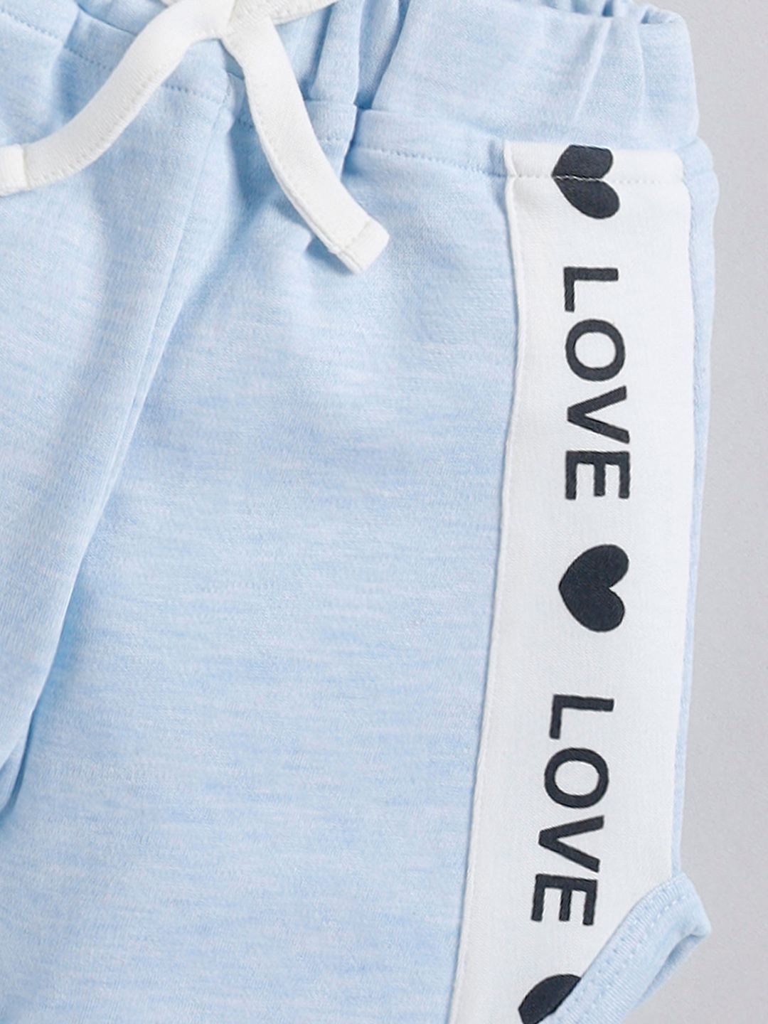 Moms Love Infant Girls Pure Cotton Printed Top with Shorts