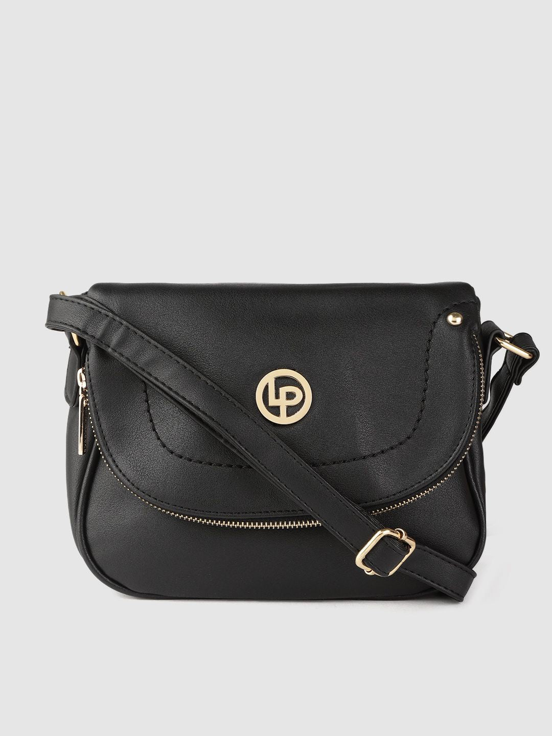 Lino Perros Women Black Solid Sling Bag