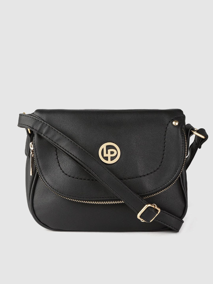 Lino Perros Women Black Solid Sling Bag