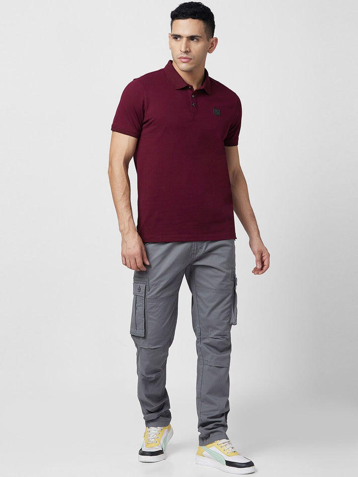 SPYKAR Men Mid-Rise Cotton Cargos Trousers