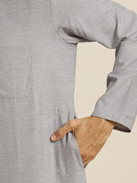 SOJANYA Men Grey Kurta
