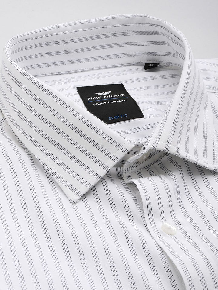 Park Avenue Slim Fit Striped Formal Shirt