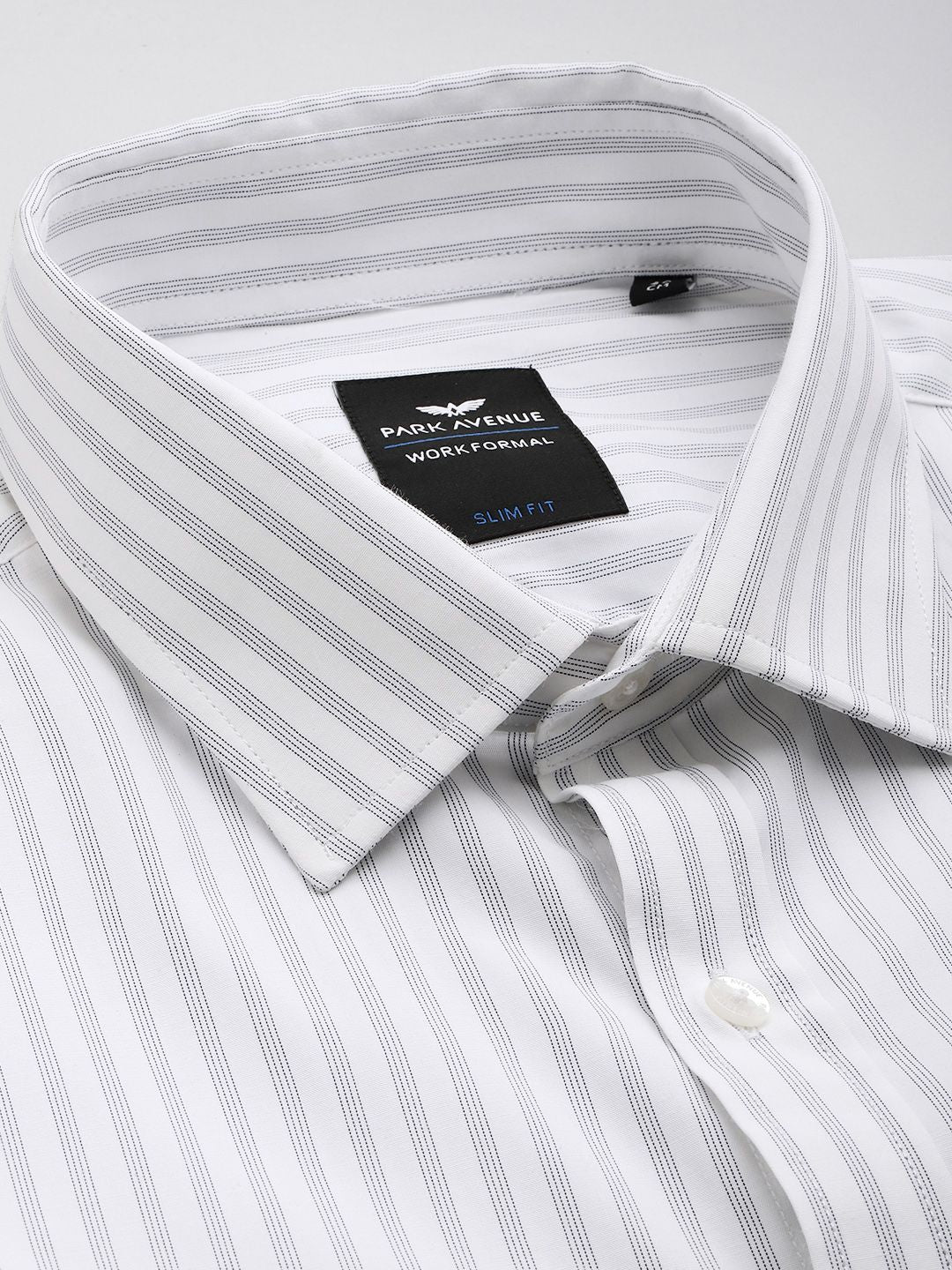 Park Avenue Slim Fit Striped Formal Shirt