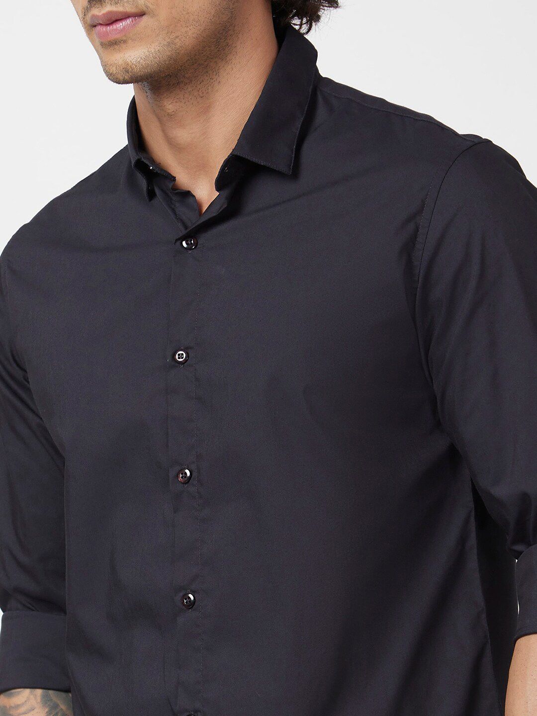SPYKAR Classic Spread Collar Opaque Regular Fit Cotton Linen Casual Shirt