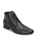 Red Chief Men Black Formal Leather Boots