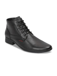 Red Chief Men Black Formal Leather Boots