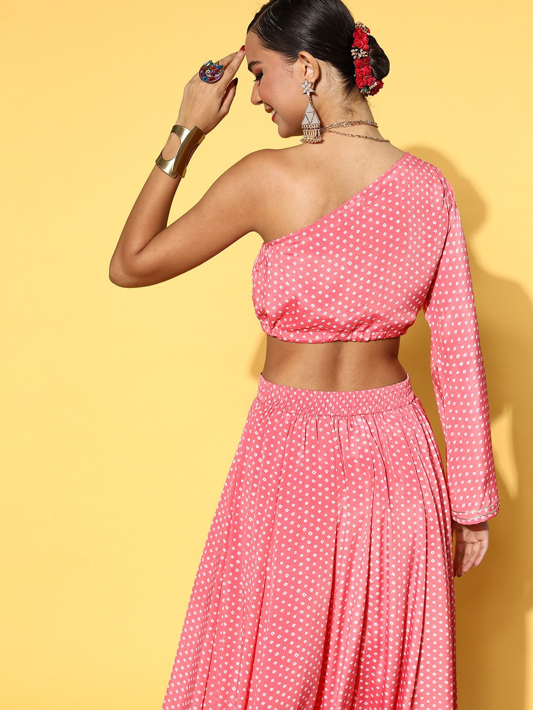 Shae by SASSAFRAS Pretty Pink Geometric Tie & Dye 2.0 Top