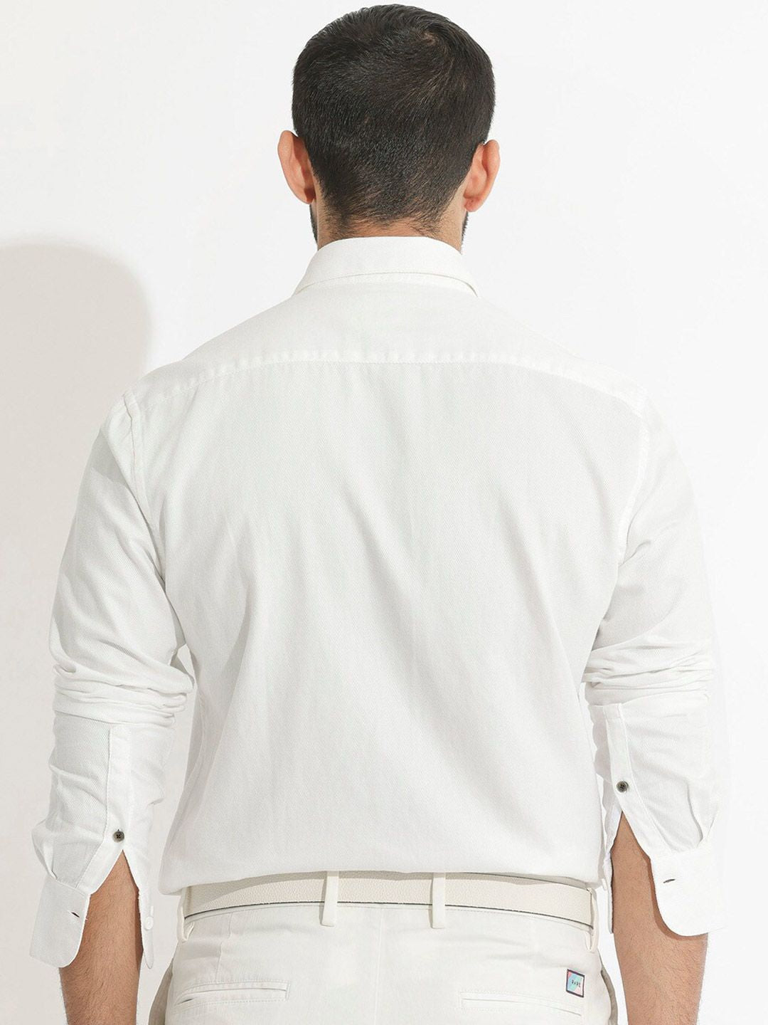 RARE RABBIT Men Lipton Slim Fit Classic Cotton Shirt
