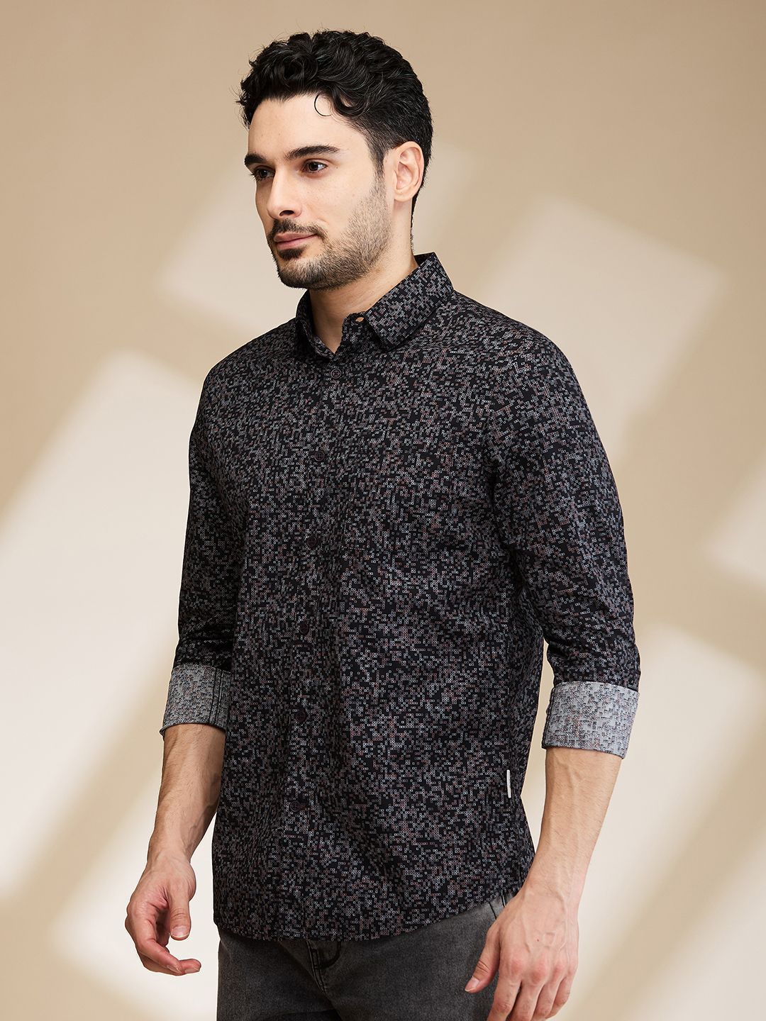Being Human Men Slim Fit Floral Opaque Printed Casual Shirt