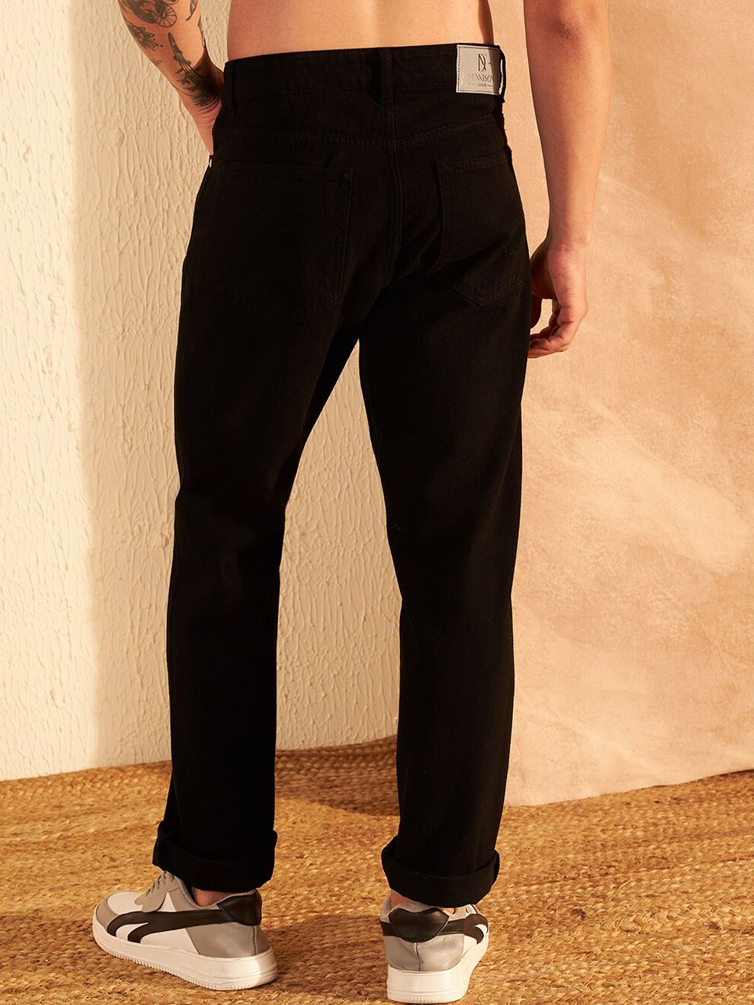 DENNISON Men Korean Baggy Fit Non Stretchable Cotton Jeans
