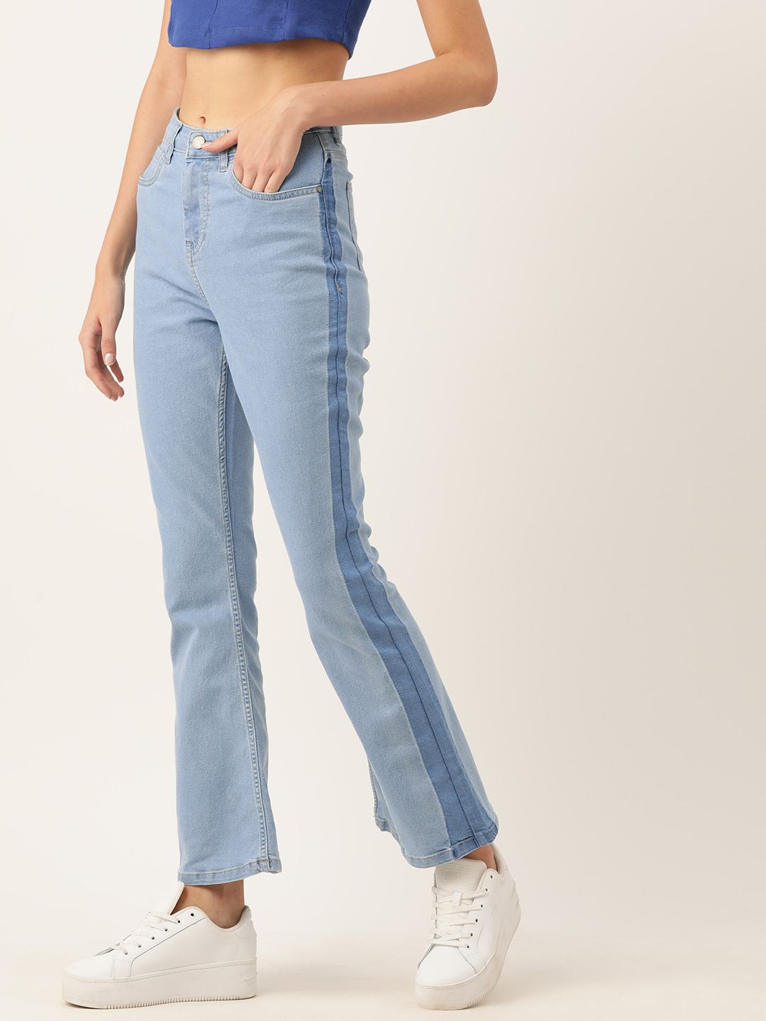DressBerry Women Bootcut with Side Stripe Stretchable Jeans