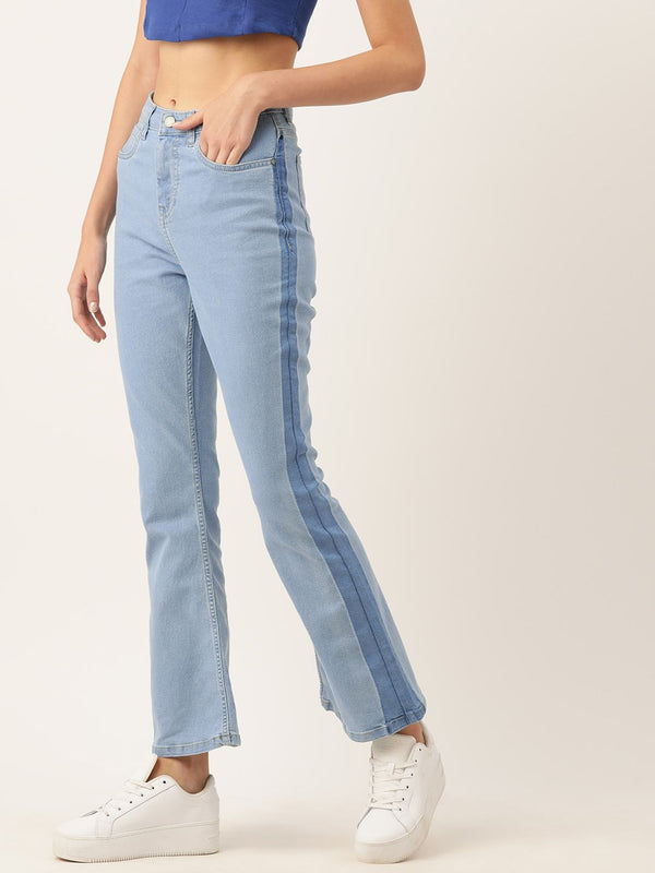 DressBerry Women Bootcut with Side Stripe Stretchable Jeans