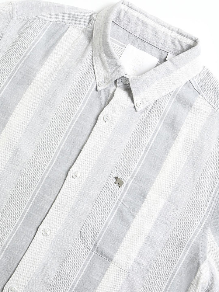THE BEAR HOUSE Men Slim Fit Opaque Checkered Casual Shirt