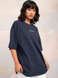 Tokyo Talkies Women Lion King Printed Oversized Tshirt