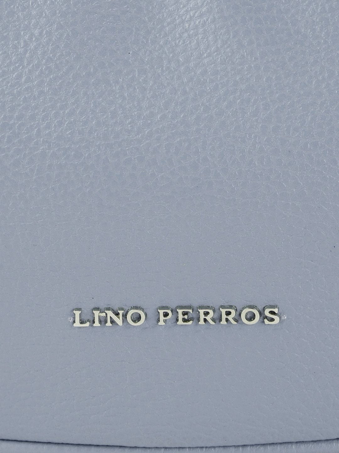 Lino Perros Women Grey Solid Structured Baguette Bag