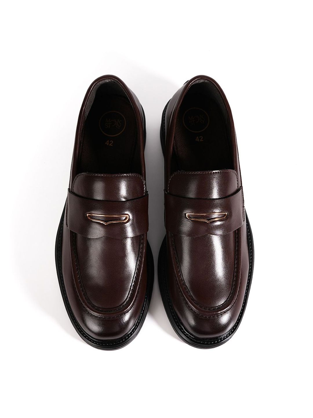 MONKSTORY Lelaki PU Slip-On Sneakers