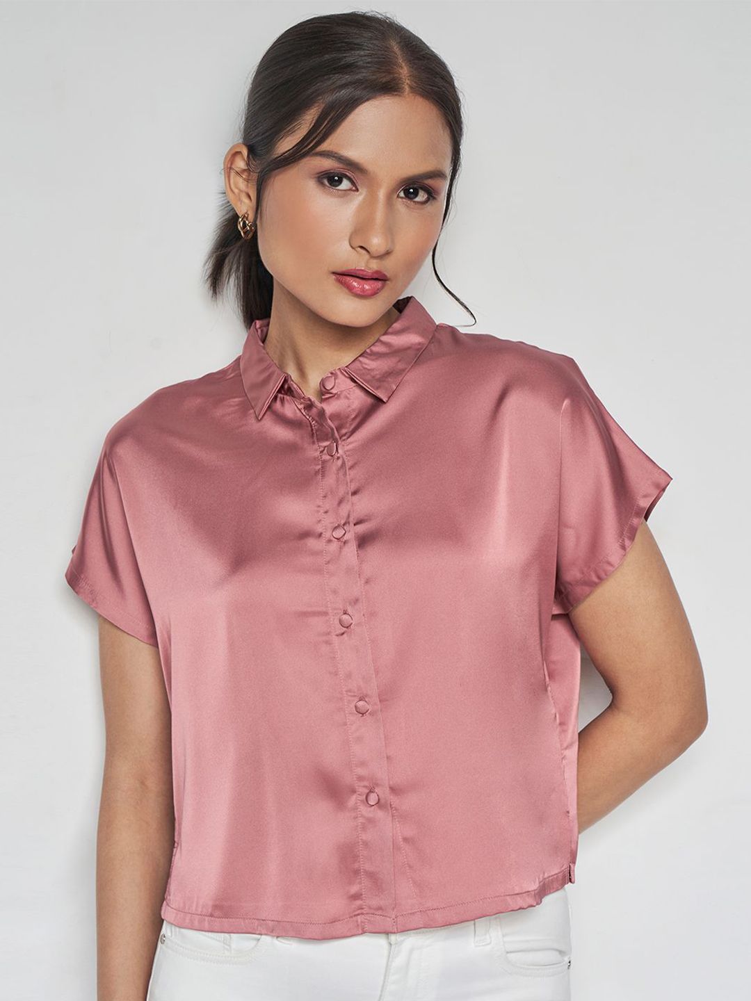 AND Extended Sleeves Shirt Style Top