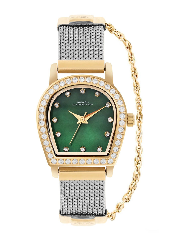 French Connection Women Dial & Stainless Steel Straps Analogue Watch FCH12TM-G